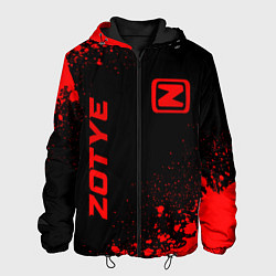 Куртка с капюшоном мужская Zotye - red gradient вертикально, цвет: 3D-черный