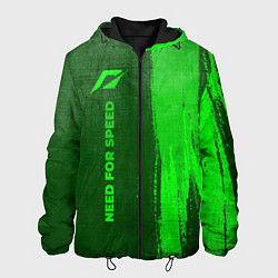Мужская куртка Need for Speed - green gradient по-вертикали