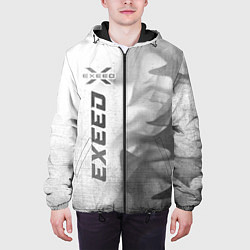 Куртка с капюшоном мужская Exeed - white gradient по-вертикали, цвет: 3D-черный — фото 2