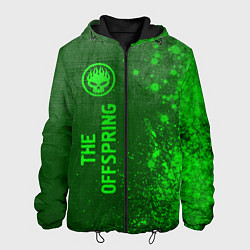 Куртка с капюшоном мужская The Offspring - green gradient по-вертикали, цвет: 3D-черный