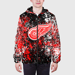 Куртка с капюшоном мужская Detroit Red Wings NHL black, цвет: 3D-черный — фото 2