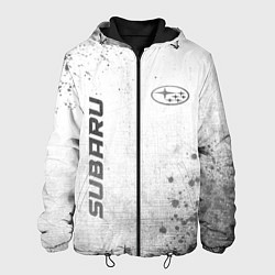 Мужская куртка Subaru - white gradient вертикально