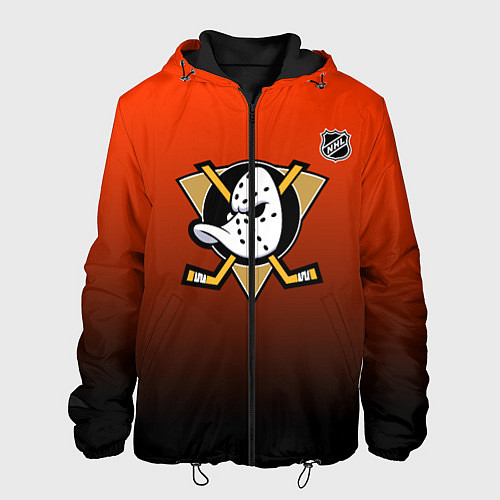 Мужская куртка Анахайм Дакс - оранжевый градиент / 3D-Черный – фото 1