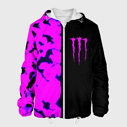 Куртка с капюшоном мужская Monster energy neon camo, цвет: 3D-белый