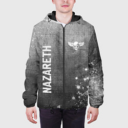 Куртка с капюшоном мужская Nazareth - grey gradient вертикально, цвет: 3D-черный — фото 2