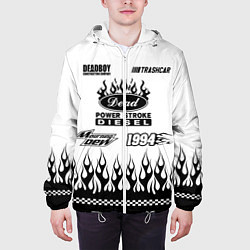 Куртка с капюшоном мужская Dead white - Bones, цвет: 3D-белый — фото 2