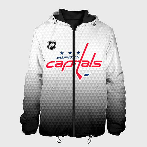 Мужская куртка Вашингтон Кэпиталз - градиент / 3D-Черный – фото 1
