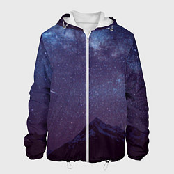Куртка с капюшоном мужская Flawless Space, цвет: 3D-белый