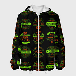 Куртка с капюшоном мужская Easter holidays, цвет: 3D-белый