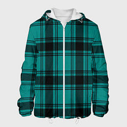 Куртка с капюшоном мужская Checkered dark blue, цвет: 3D-белый