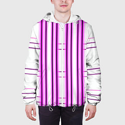 Куртка с капюшоном мужская Neon pink, цвет: 3D-белый — фото 2