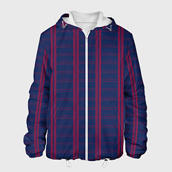 Мужская куртка Color blue cage pink stripes