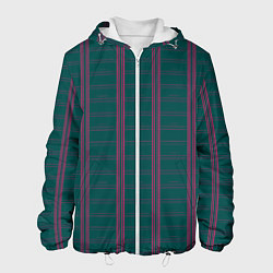 Мужская куртка Color dark cage pink stripes