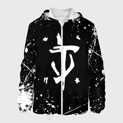 Куртка с капюшоном мужская Doom краски белые, цвет: 3D-белый