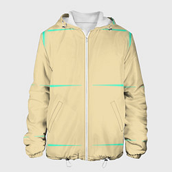 Мужская куртка Color beige green stripes
