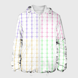 Мужская куртка Color white multicolored stripes