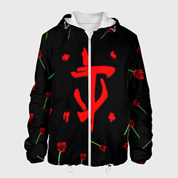Мужская куртка Doom rose pattern