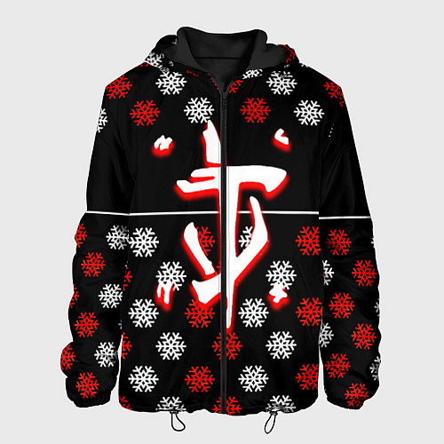 Мужская куртка Doom winter pattern steel / 3D-Черный – фото 1