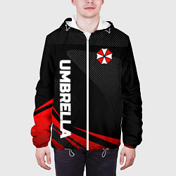 Куртка с капюшоном мужская Umbrella - спорт, цвет: 3D-белый — фото 2