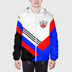 Куртка с капюшоном мужская Федерация бокса - Россия, цвет: 3D-белый — фото 2