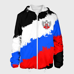 Куртка с капюшоном мужская Федерация бокса России - триколор, цвет: 3D-белый