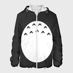 Куртка с капюшоном мужская Тоторо живот, цвет: 3D-белый