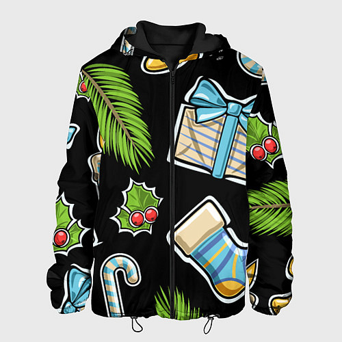 Мужская куртка Christmas soul / 3D-Черный – фото 1