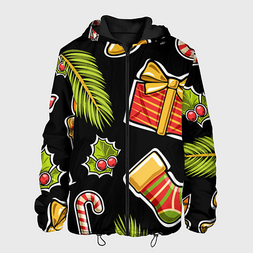 Мужская куртка Рождественский вайб / 3D-Черный – фото 1