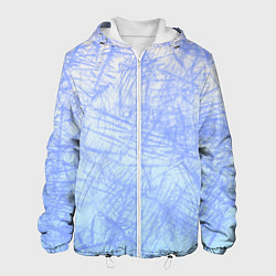 Куртка с капюшоном мужская В инее, цвет: 3D-белый