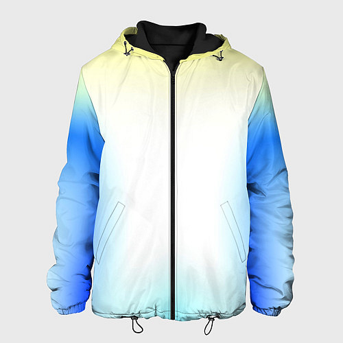 Мужская куртка Color yellow blue white / 3D-Черный – фото 1