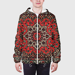 Куртка с капюшоном мужская Пыльный ковёр, цвет: 3D-белый — фото 2