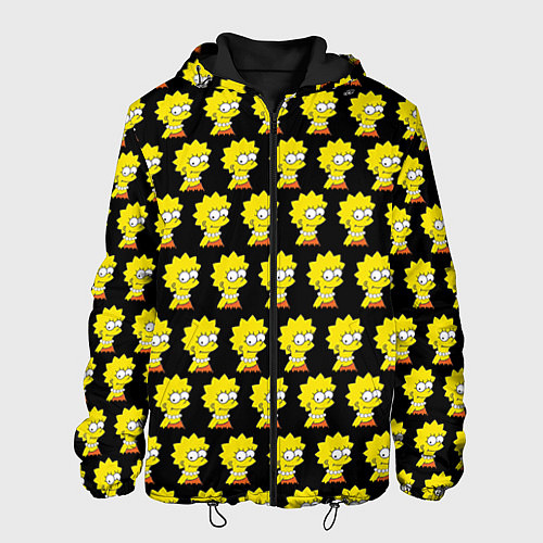 Мужская куртка Лиза Симпсон: узор / 3D-Черный – фото 1