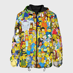 Куртка с капюшоном мужская Simpsons Stories, цвет: 3D-черный