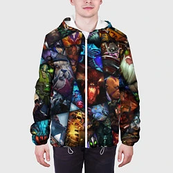 Куртка с капюшоном мужская Dota 2: All Pick, цвет: 3D-белый — фото 2