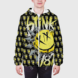 Куртка с капюшоном мужская Blink-182: Smile, цвет: 3D-белый — фото 2