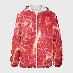 Куртка с капюшоном мужская Мясо, цвет: 3D-белый