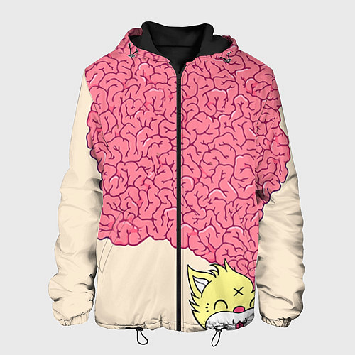Мужская куртка Drop Dead: Pink Brains / 3D-Черный – фото 1