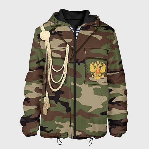 Мужская куртка Униформа дембеля / 3D-Черный – фото 1