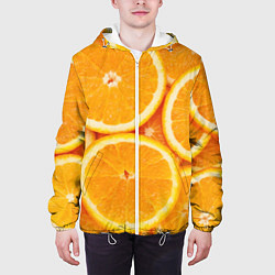 Куртка с капюшоном мужская Апельсинчик, цвет: 3D-белый — фото 2