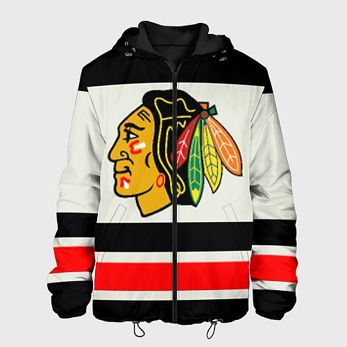 Мужская куртка Chicago Blackhawks / 3D-Черный – фото 1