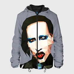 Куртка с капюшоном мужская Mаrilyn Manson Art, цвет: 3D-черный