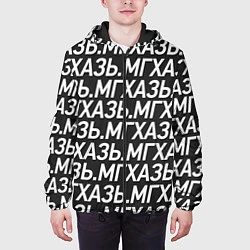 Куртка с капюшоном мужская МГХАЗЬ, цвет: 3D-черный — фото 2