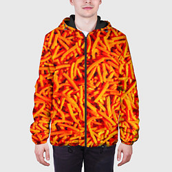 Куртка с капюшоном мужская Морковь, цвет: 3D-черный — фото 2