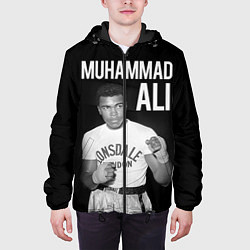 Куртка с капюшоном мужская Muhammad Ali, цвет: 3D-черный — фото 2