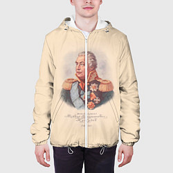 Куртка с капюшоном мужская Михаил Кутузов 1745-1823, цвет: 3D-белый — фото 2