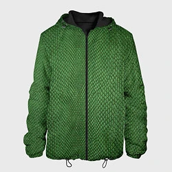 Мужская куртка Змеиная зеленая кожа