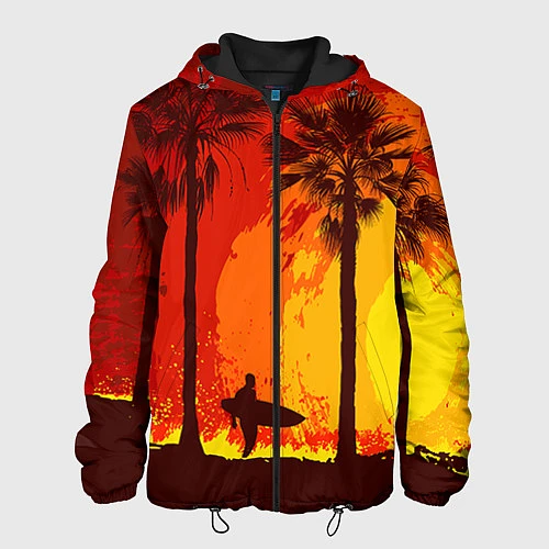 Мужская куртка Summer Surf / 3D-Черный – фото 1