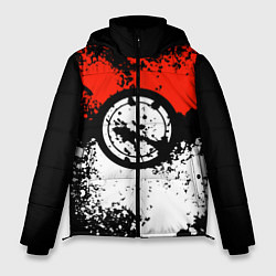 Куртка зимняя мужская Pokeball, цвет: 3D-черный
