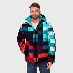 Куртка зимняя мужская Pixel Color, цвет: 3D-черный — фото 2