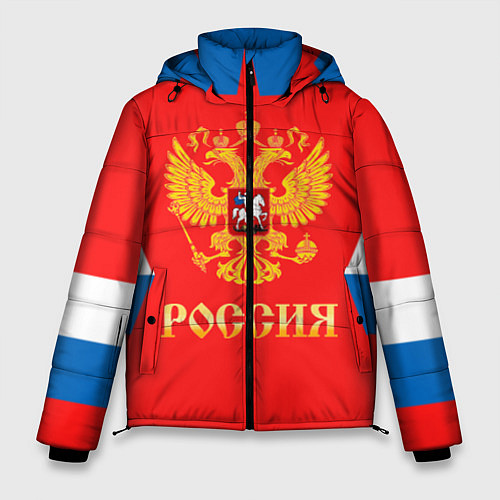 Мужская зимняя куртка Сборная РФ: домашняя форма / 3D-Светло-серый – фото 1